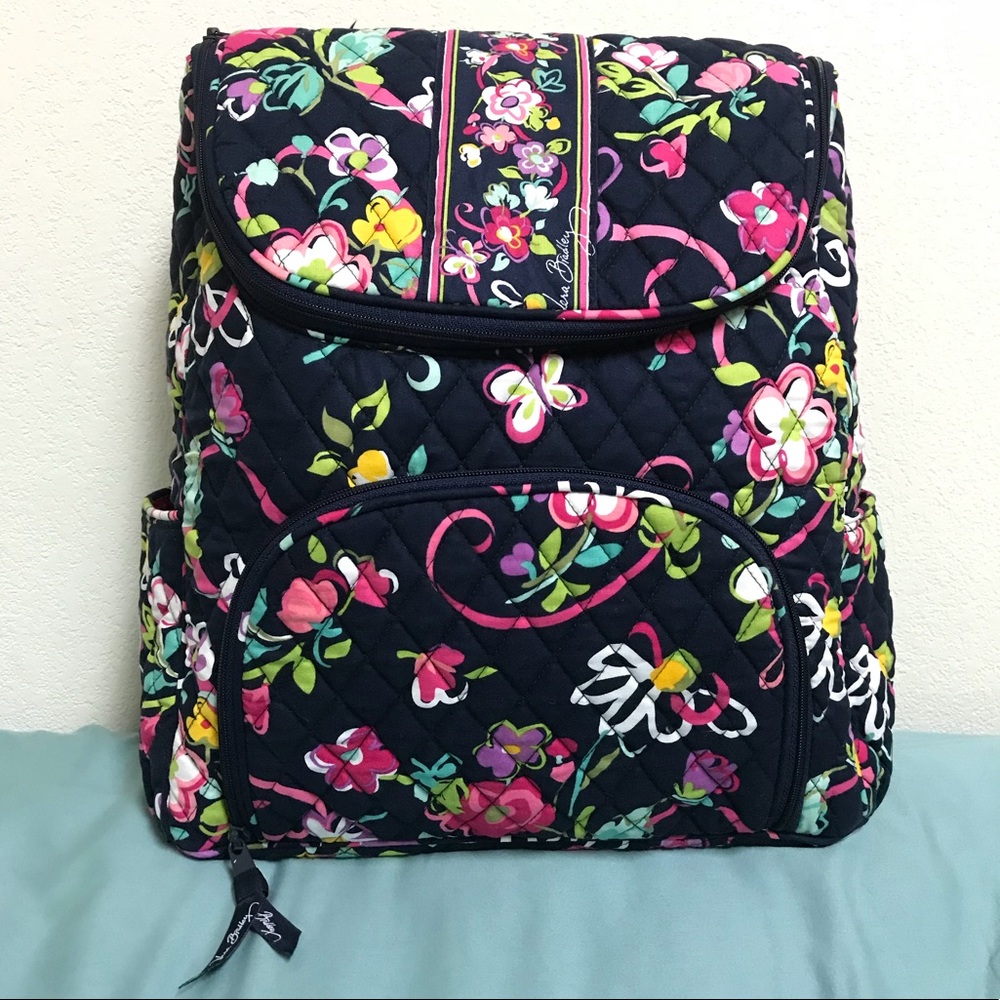 VERA BRADLEY Double-zip Backpack NWT